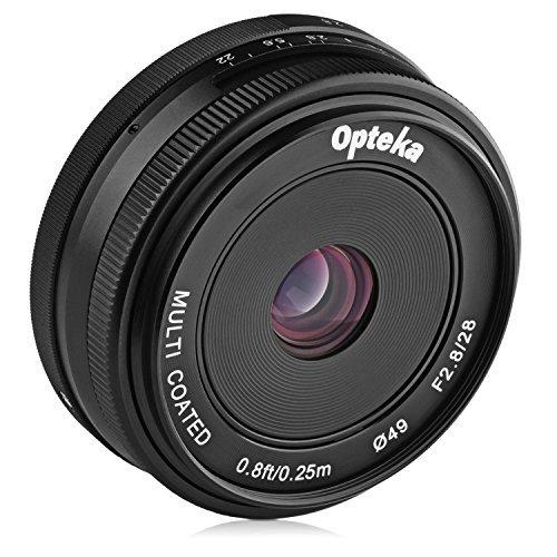 Opteka 28mm f/2.8 HD MC マニュアルフォーカス プライムレンズ Sony Eマウント APS-C フォーマットデジ 並行輸入