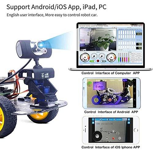 xiaor Geek DsワイヤレスWiFiスマートロボット車ロボットキットRaspberry Pi、リモート制御HDカメラ8?G SD Pi Raspberry 3B