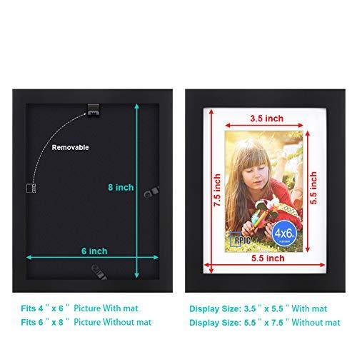 6x8 mat 4x6  Black-flat Edge - RPJC 15cm x 20cm Picture Frames Made  並行輸入｜kurichan-shop｜04