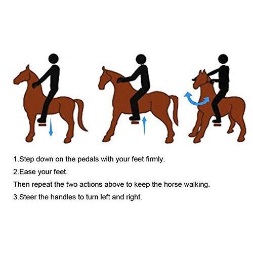 Ufree horse、動く馬、乗用玩具、小さいサイズ木馬、木馬おもちゃ、走れ、ポニー29”、子供へのプレゼント、白い額 並行輸入 並行輸入