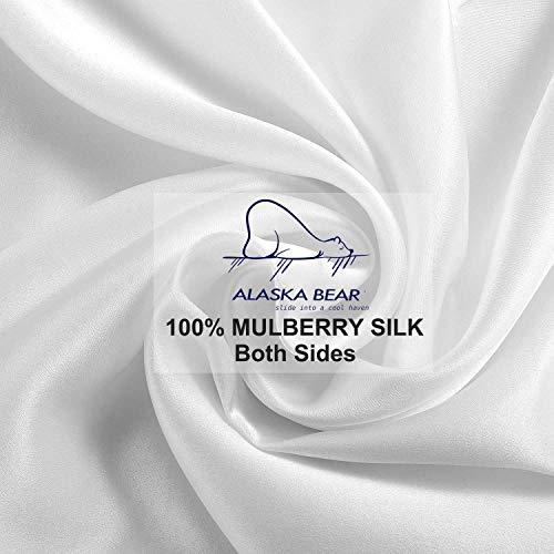 ALASKA BEAR キングサイズ シルク枕カバー 低刺激性 マルベリーシルク 100% アンチエイジング 枕カバー スリップ ジッパ 並行輸入｜kurichan-shop｜04