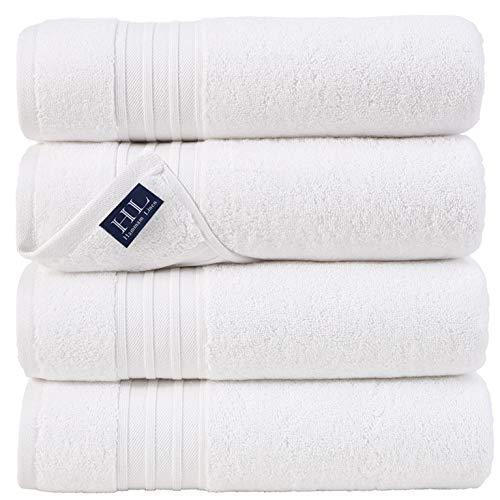 Hammam Linen Ultra Soft Turkish Bath Towels - 27 x 54 inches - 4 Pie 並行輸入