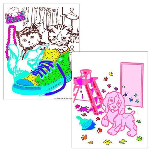 Lisa Frank Colouring Book and Stickers Super Set 3 Books with Over 3 並行輸入｜kurichan-shop｜02