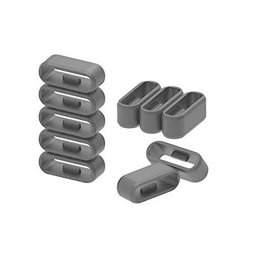 ストラップループファスナーリング Garmin Vivosmart HR HR+ Approach X40バンド ブラックラバー交換用時