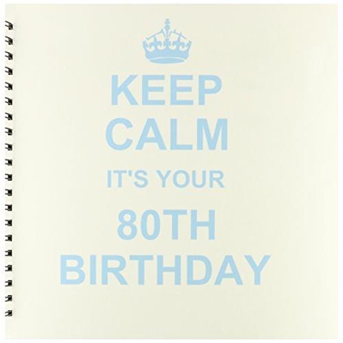 InspirationzStoreタイポグラフィ???Keep Calm Its Your 80th Birthday???ブルー???