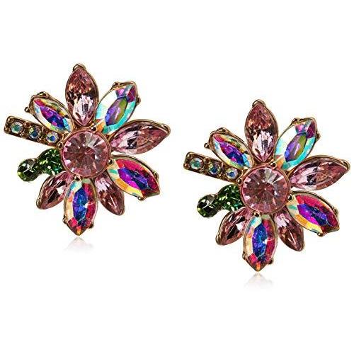 ベッツィ・ジョンソンBetsey Johnson Mixed Stone Flower Stud Earrings ピアス ジュエリー  並行輸入｜kurichan-shop