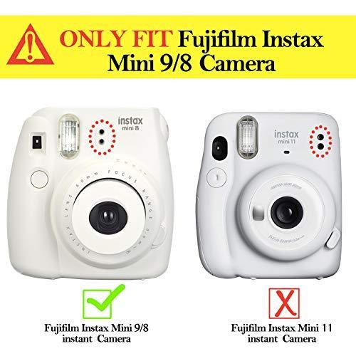 Wolven クリアカメラケース 調節可能なレインボーショルダーストラップ付き Fujifilm Instax Mini 8、Mini｜kurichan-shop｜05