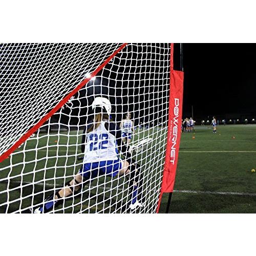 ポータブルラクロスゴール 4フィート x 4フィート 素早く簡単に2分セットアップ ツール不要 練習や練習