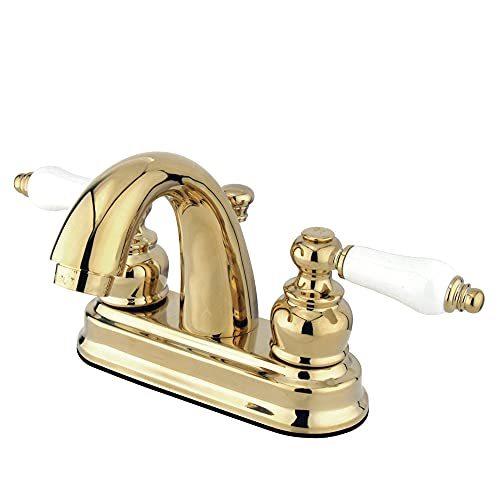 売り直営 Kingston Brass KB5612PL Two Handle 4 in. Centerset Lavatory Faucet w