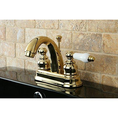 売り直営 Kingston Brass KB5612PL Two Handle 4 in. Centerset Lavatory Faucet w