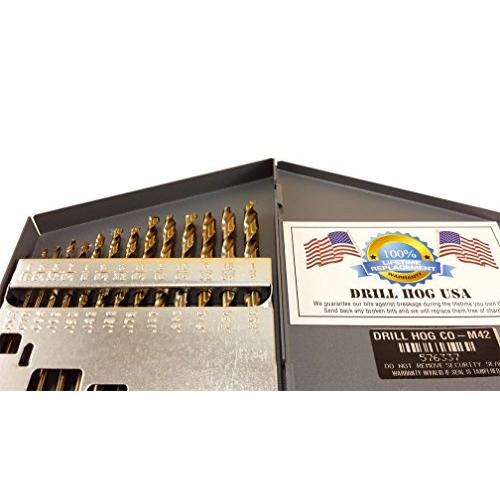 Drill Hog USA 13 Pc COBALT Drill Bit Set Index M42 Drill Bits by Dri 並行輸入｜kurichan-shop｜02