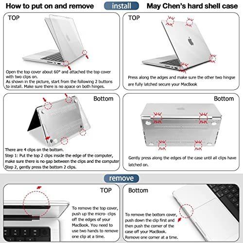 May Chen MacBook Pro 14インチケースカバー 2021年モデル A2442 ゴム引きつや消しマットシースルーハードシ 並行輸入｜kurichan-shop｜07