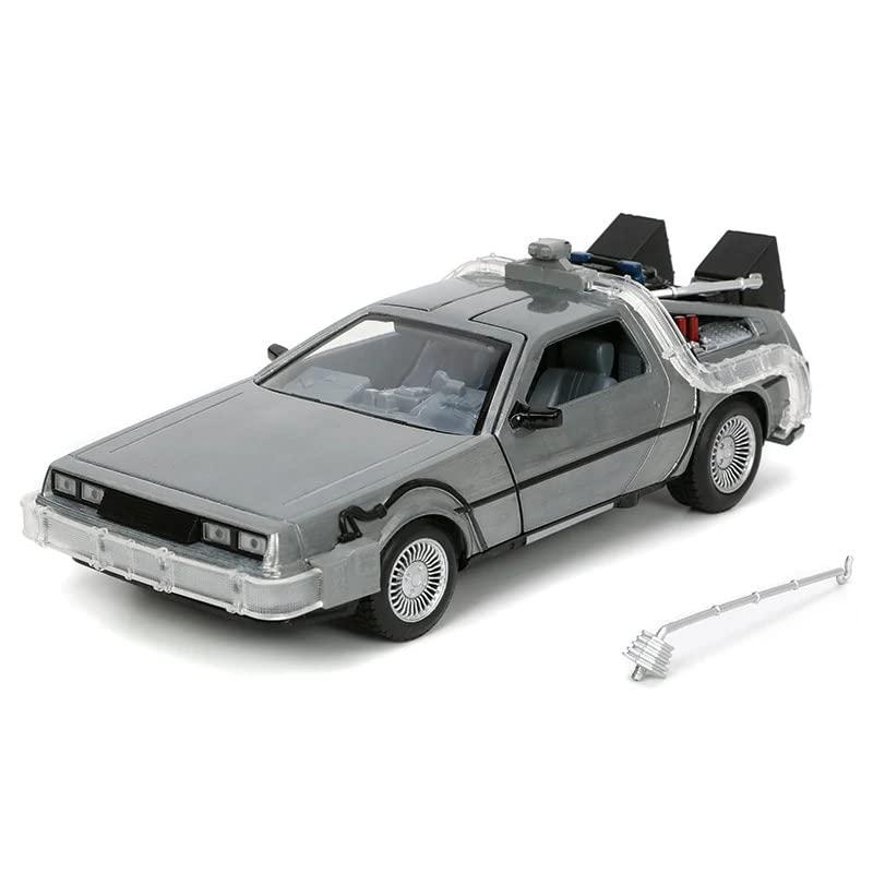 Back to The Future バックトゥザフューチャー　 タイムマシン ライト付き 1/24 ダイキャストビークル 並行輸入｜kurichan-shop｜03