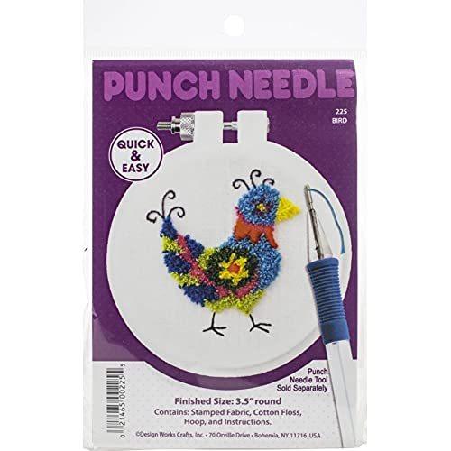 Design Works Punch Needle Kit 3.5 Round-Bird 並行輸入 並行輸入｜kurichan-shop