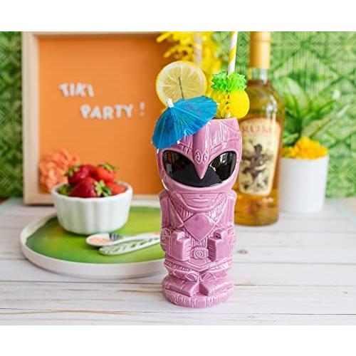 【メール便】 GeekiTikisパワーレンジャーピンクレンジャーセラミックマグ タンブラーカクテルグラス家庭用バーウェアセット用トロピカルドリンクウ 並行輸入 【XU1743133206】(62055円)