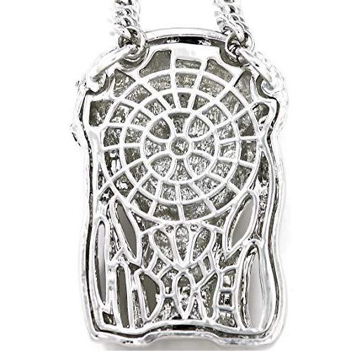 Jesusクラウンネックレス新しい大きなシルバーカラーIced Outペンダント30インチネックレス8?mmキューバスタイルチェーン 並行輸入