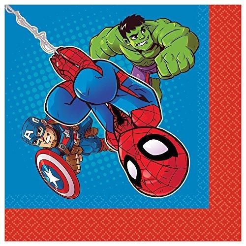 amscan Marvel Heroesランチョンナプキン16カラット 並行輸入｜kurichan-shop