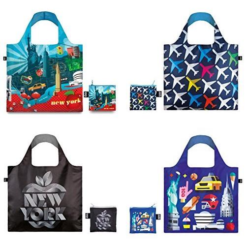 New York LOQI New Yorker Collection Pouch Reusable Bags  Set of  並行輸入