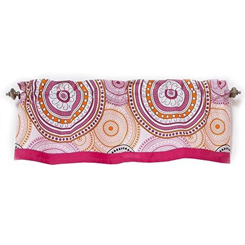 One Grace Place Sophia Lolita Valance White Pink Berry Orange B