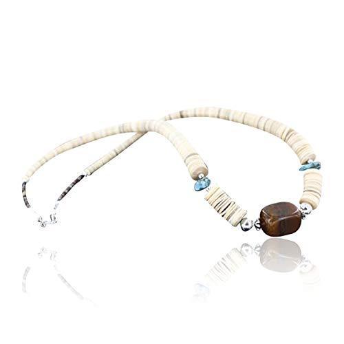 $ 330小売タグAuthentic Made by Charlene Little NavajoシルバーGraduatedメロンシェル 並行輸入