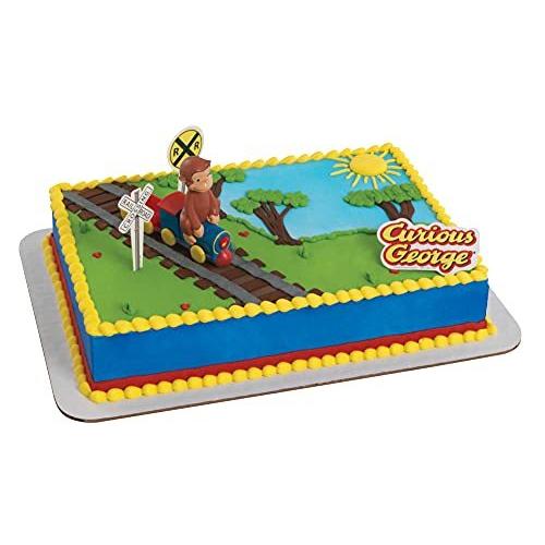 Curious George Train Cake Decorating Topper Kit by Cake Decorating T 並行輸入｜kurichan-shop