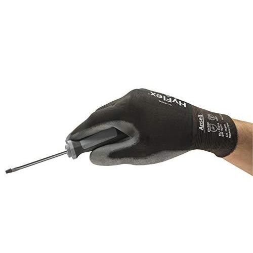 Ansell HyFlex 11600 Nylon Polyurethane Glove Gray Polyurethane Coa
