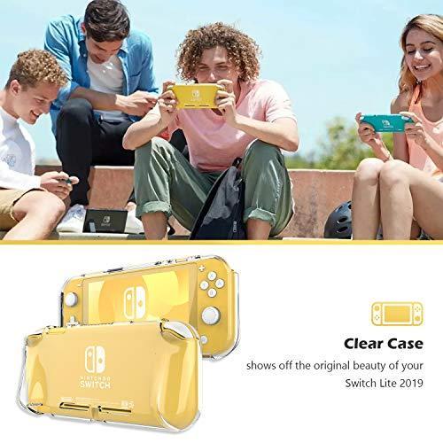 ProCase Switch Lite クリアケース 強化ガラス２枚を含め スリム クリアソフトTPU カバー 耐衝撃 傷防止 保護｜kurichan-shop｜03