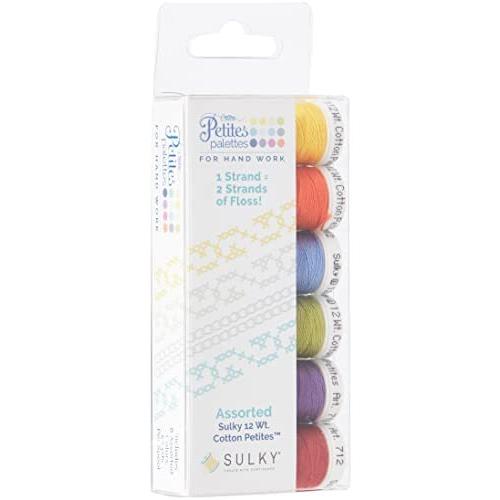 Sulky Sampler 12 Wt. Cotton Petites-Six Pack-Summer Assortment  並行輸入