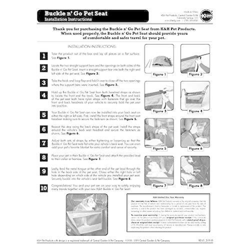 ALLFORWAN’ｓLIFEドライブケージ アメリカ K＆Hペットプロダクツ バックルインゴー ペットシート タンS 並行輸入 並行輸入 並行輸入