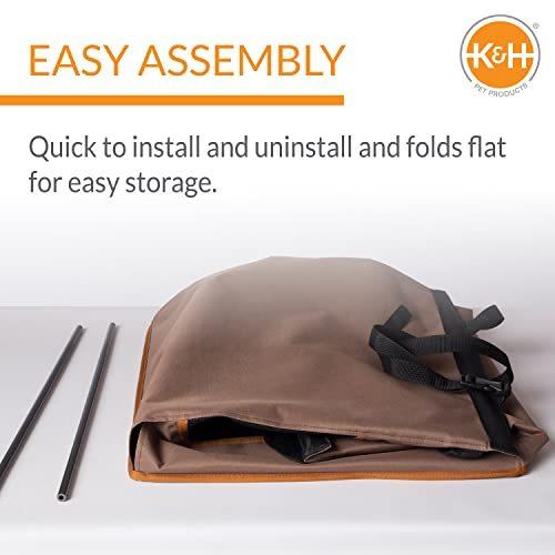 ALLFORWAN’ｓLIFEドライブケージ アメリカ K＆Hペットプロダクツ バックルインゴー ペットシート タンS 並行輸入 並行輸入 並行輸入