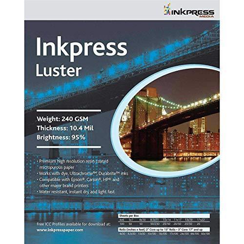 Inkpress pcl81050?Commercial光沢インクジェット用紙8で。X 10で。50シート