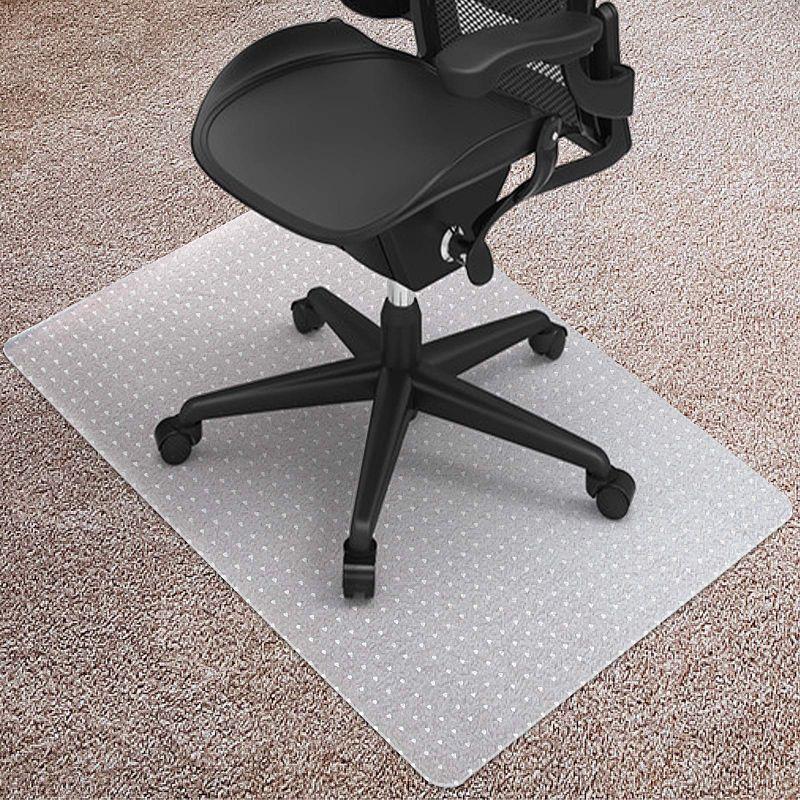 Kuyal デスクチェアマット カーペット用 30インチ x 48インチ 長方形 透明マット 椅子用 机 オフィス 自宅用 簡単グライド 床