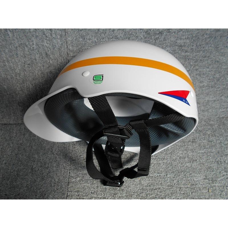 通学 自転車用ヘルメット 北川工業 BR-1B 白（イエローテープ） : 学校