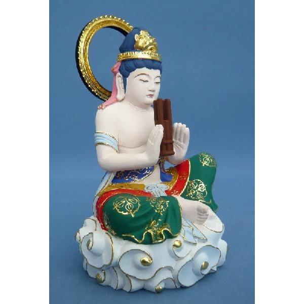 仏像 雲中供養菩薩 座像 3.0寸 南21号 桧木彩色 : 栗田こだわり仏像