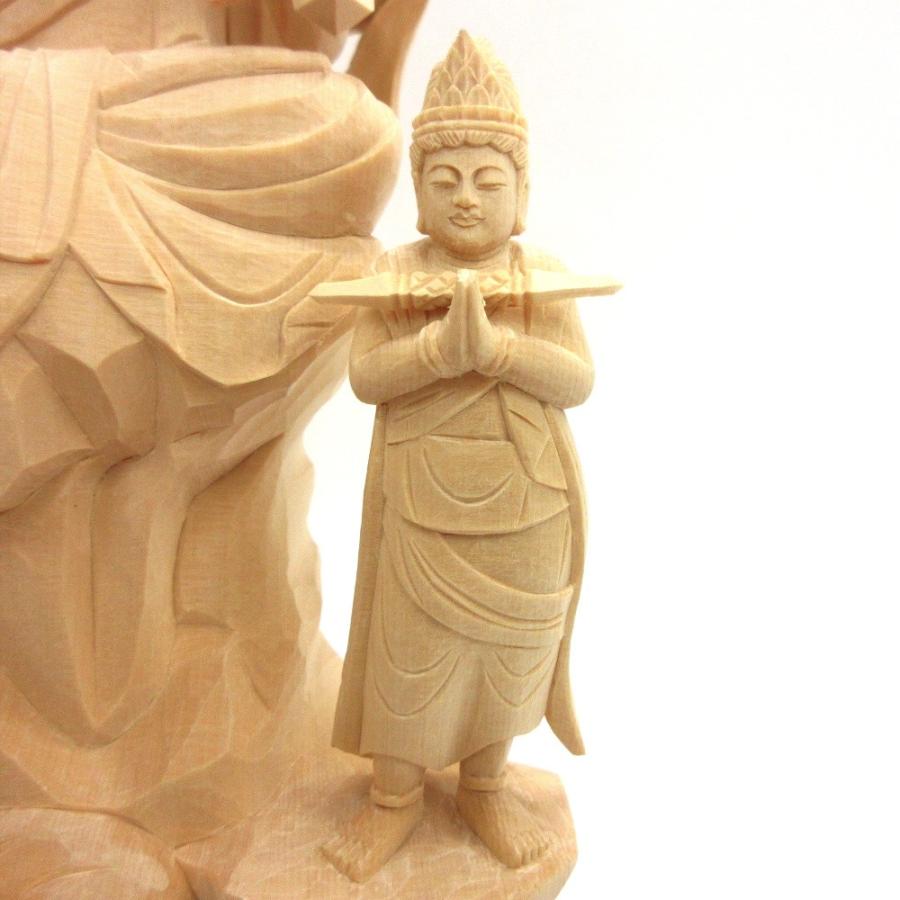 仏像 不動明王 座像 3.5寸 両童子付 矜羯羅童子 制多迦童子 火炎覆い