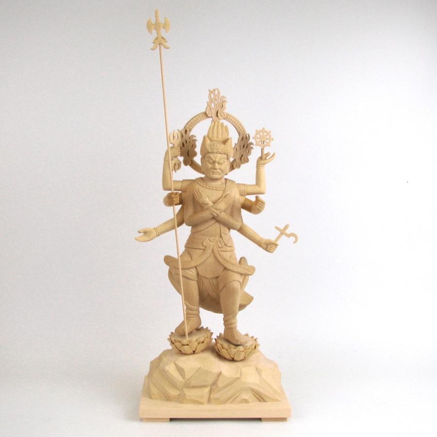 仏像 四大明王 約32cm 桧木 降三世明王 軍荼利明王 大威徳明王 金剛