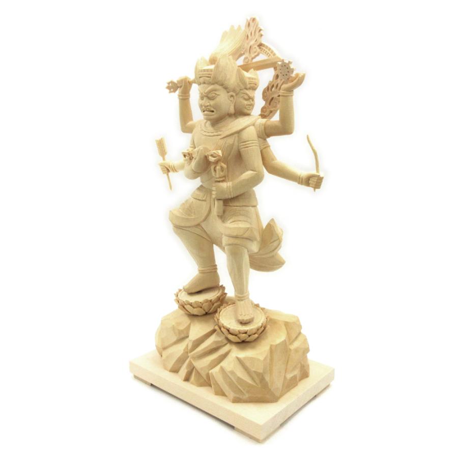 仏像 金剛夜叉明王 立像 32cm 桧木 五大明王 : 栗田こだわり仏像専門店