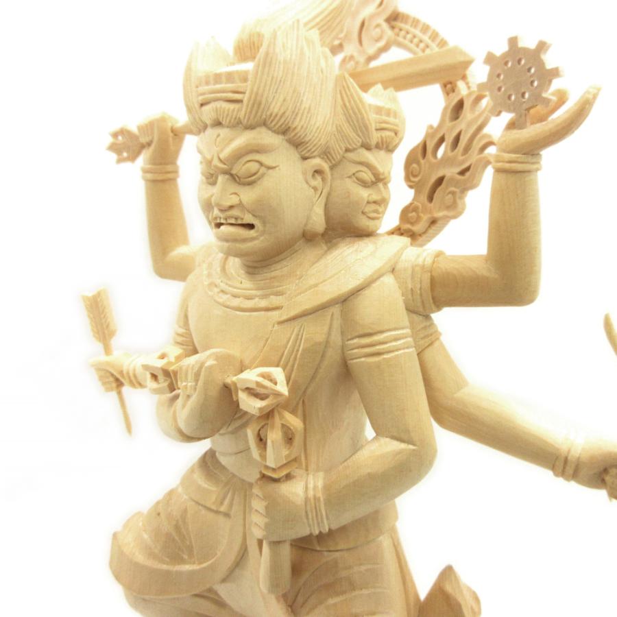 仏像 金剛夜叉明王 立像 32cm 桧木 五大明王 : 栗田こだわり仏像専門店