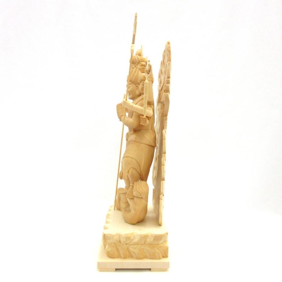 仏像 大元帥明王 六面八臂 立像 7.0寸 桧木 : 栗田こだわり仏像専門店