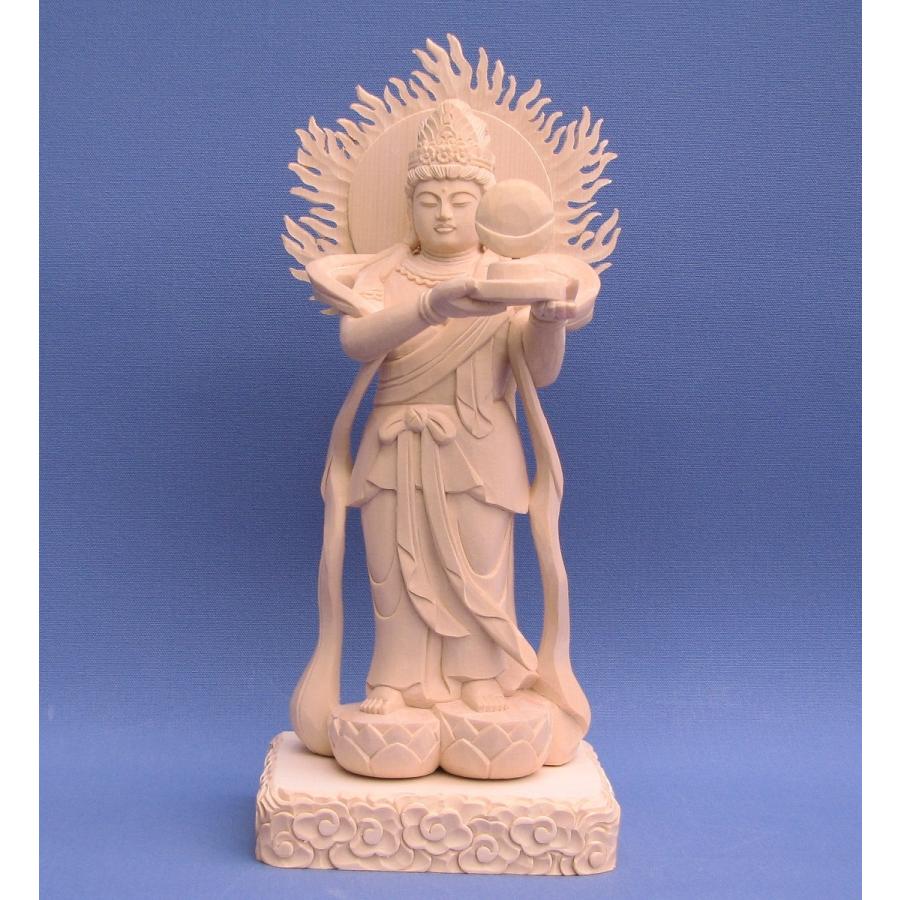 月天（十二天） 偶像 25珊 お天道様光輪 雲上台 桧木 楽器、手芸、コレクション-仏像-美術、工芸品