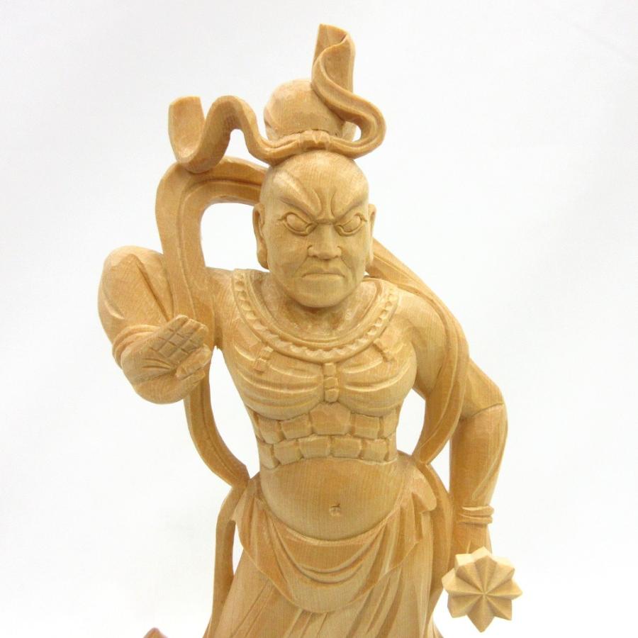 仁王像 一対 東大寺型 6.0寸 桧木 檜 ヒノキ 【吉運】 金剛力士像 金剛手