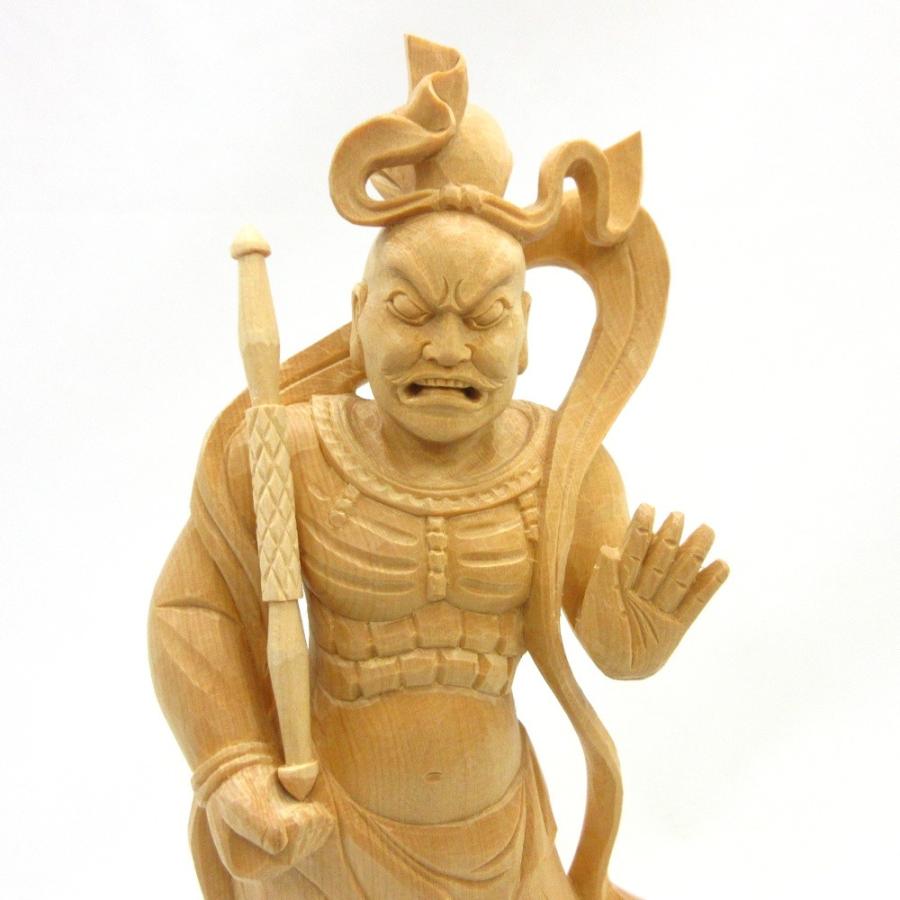 仁王像 一対 東大寺型 6.0寸 桧木 檜 ヒノキ 【吉運】 金剛力士像 金剛手