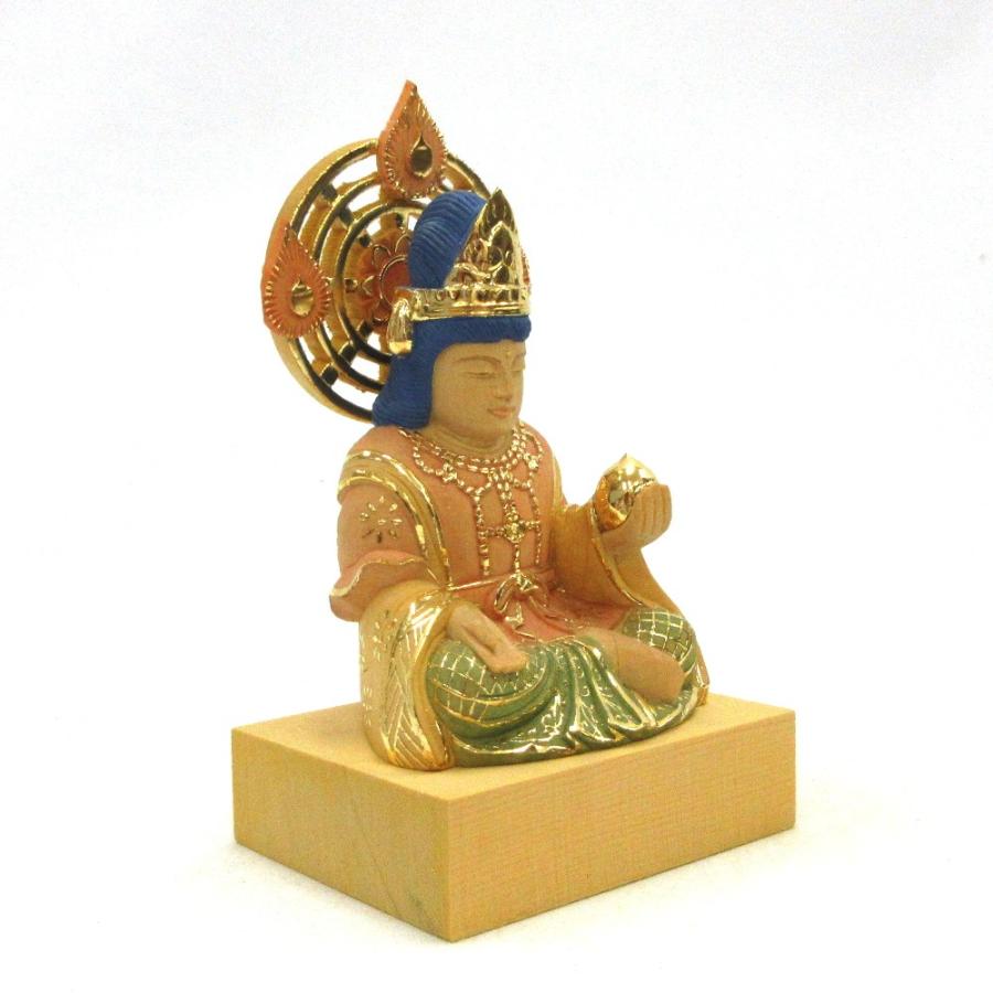 仏像 吉祥天 座像 2.0寸 桧木彩色_1
