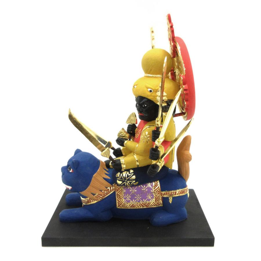 仏像 刀八毘沙門天 総高22cm 桧木彩色 : 栗田こだわり仏像専門店