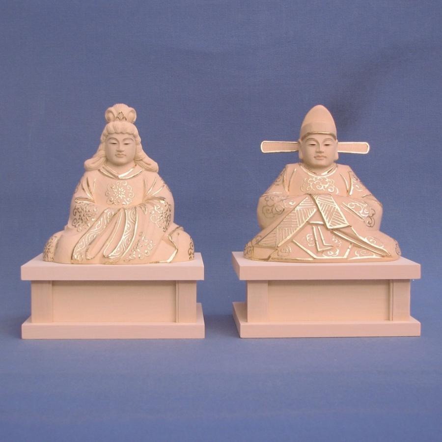 仏像 男女弁才天 座像 玉眼入り 3.0寸 桧木切金