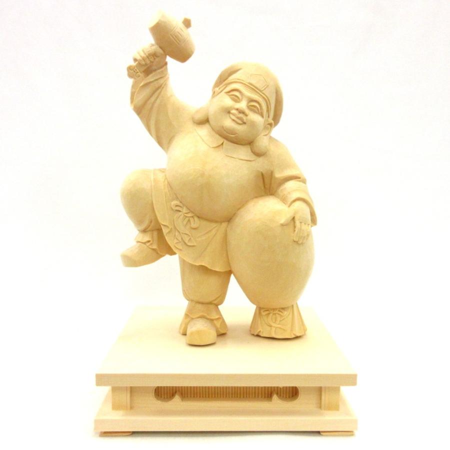 木彫仏像 七福神・大黒天 高さ約25cm桧木 （受注生産）