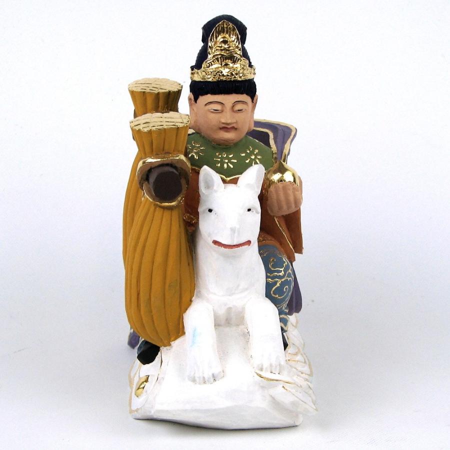 仏像 豊川稲荷 陀枳尼真天 総高16cm 桧木彩色 : 栗田こだわり仏像専門