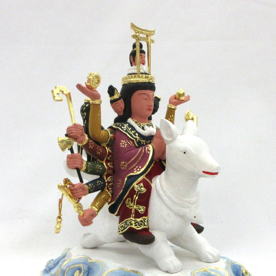 仏像 荼吉尼天 五玉女 総高20cm 桧木彩色 : 栗田こだわり仏像専門店