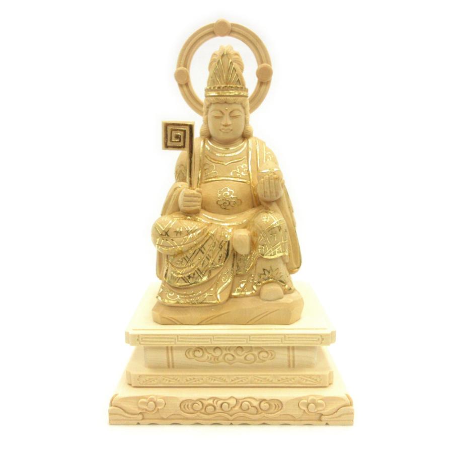 仏像 七面天女 座像 3.0寸 桧木切金 七面大明神 日蓮宗 : 栗田こだわり