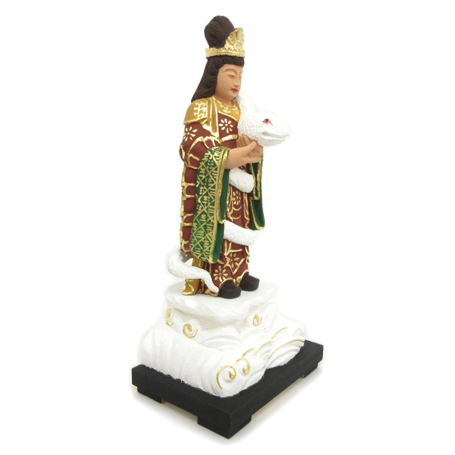 仏像 白蛇神 白長大神 21cm 桧木彩色 : 栗田こだわり仏像専門店 - 通販